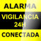 AAPC - Cartel autoadhesivo para cristal 15x15 Alarma Conectada Videovigilancia 24H