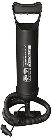 Bestway 62002 Air Hammer - Bomba de Aire Manual rápida para Piscinas y colchones, Color Negro, 30 cm