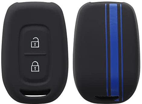kwmobile Silicone Key Fob Cover Compatible with Renault Dacia 2 Button Remote Control Car Key