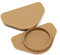 10, 35mm Light Oak Winged Hinge Hole Cover Caps - Kitchen Cabinets/Cupboard Doors