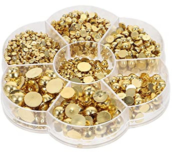 1 Schachtel Imitationsperlen Kreis Perlen Diy Handwerk Charme Perlen Zum Basteln Perlen Zur Schmuckherstellung Runde Lose Perlen Halbperlen Zur Dekoration Harz Künstlich Kleidung