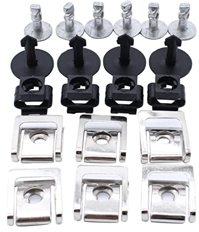 TAKPART 20Stk. 5-tlg.Unterboden Unterfahrschutz Motorunterbodenabdeckung Befestigung Clips Klammern Stoßstangen 4A0805121A 4A0805163