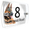 House Number Plaque Sign Door Road Plate for Dog Lovers Personalised Watercolour Print (D420 German Shepherd)