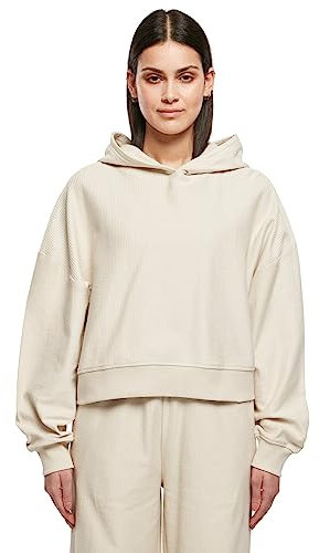 Urban Classics Damen Ladies Oversized Short Rib Hoody softseagrass, 4XL