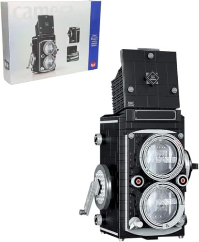 Digital Camera Building Blocks Set, 622 PCS MOC Building Model Kit, Creative Digital Block Set, Retro Camera Collectible Brick Model Toy, Construction Toy for Adults Girls