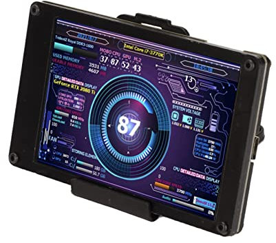3,5 Zoll IPS USB Minibildschirm, PC CPU GPU RAM HDD Daten Computer Temperatur Anzeige, PC Sensor Anzeige Computer Temp, für RPi, für Linux, für Windows