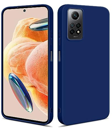 HSP Hülle für Xiaomi Redmi Note 12 Pro 4G [Staubabweisend] Handyhülle | Premium TPU Silikon Case Schutzhülle | Kratzfest Stoßfest Fallschutz | Kameraschutz Displayschutz | Passgenau Dünn Matt | Blau