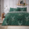 Olivia Rocco Stag Duvet Cover Set Cosy Highland Cotton Rich Quilt Covers Reversible Check Premium Bedding Bed Linen Sets, Double Emerald Green