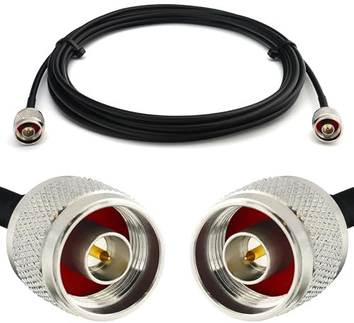 3m N Stecker auf N Stecker RG58 Koaxialkabel — Verlängerung Low Loss antennenkabel 50ohm — für WiFi RF Antenne GSM LTE 4G 5G 6G Router Signalverstärker Lora Ham CB Funk