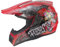 Kinder Crosshelm Mejia – Motorradhelm für Kinder, ABS-Schale, robuster Kinderhelm für Downhill, Quad und Motocross, Rot, Größe S, 53 – 54 cm