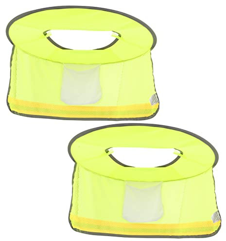 DOITOOL 2 Stück Schutzhelm-Sonnenblende Schutzhelm-Schattenschutz Schutzhelm-Sonnenschutz Vollständiger Schutzhelm Hutabdeckung Netz Schutzhelm- Volle Krempe