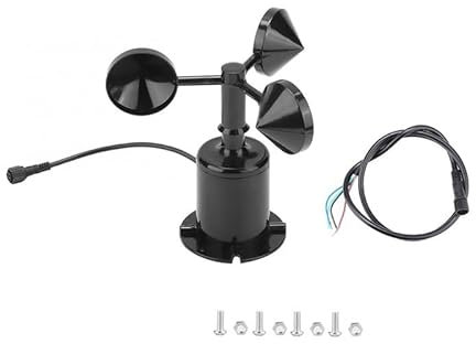 0-70m/s Corpo in policarbonato Sensore di velocità del Vento 4-20MA 0-5V 0-10V Uscita RS485 Trasmettitore di velocità del Vento Anemometro (Color : CWT-SWS-C-V10)