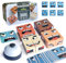 Face Change Cube, Holz Würfelpuzzle Emoji Zauberwürfel Baustein Spielzeug, Holzwürfel Emoji Blocks Spiel mit Tischglocke IQ Puzzle Interaktion Matching Spiele für Kinder ab 3 Jahren