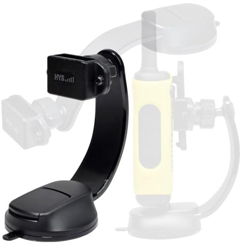 HYS Walkie Talkies Halter, Funkgerät Saugnapf biegsame Halterung Kompatibel für QUANSHENG UV-K5 Baofeng UV5R Motorola Talkabout TLKR Funkgerät mit Rückenclip
