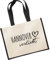 Huuraa Jutetasche Hannover verliebt Geschenk 21 Liter Black Jute und Baumwolle Hannover Geschenkidee