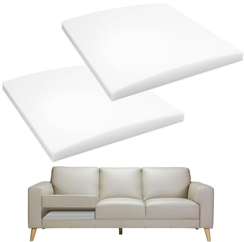 Acidea Couchkissen-Unterstützung für schlaffen Sitz, 2 Stück 50,5 x 50,5 cm, hochdichter Schaumstoff, Sofakissen-Unterstützung für unter den Kissen, Ersatzeinsatz, Sofakissen, Stützbrett für