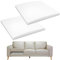 Acidea Lot de 2 coussins de canapé en mousse haute densité pour siège affaissé, 50,5 x 50,5 cm, coussin de rechange pour canapé sectionnel