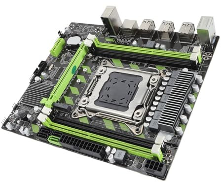 Placa Base de Escritorio LGA 2011 DDR3, Placa Base para Servidor de Juegos X79G Micro ATX M.2 de 128 GB, 6xUSB2.0 2xSATA2.0 1xSATA3.0, PCIEx16, Tarjeta de Red Gigabit para