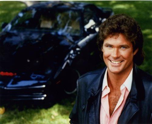 #a4866 Poster Knight Rider David Hasselhoff #01B, 28 x 43 cm