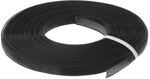 QUARKZMAN Nähen Knochen, 1 Stück 10 Yards 8mm - Polyester Durchnähbares Niedrigdichtes Korsett Knochen für Brautkleid, Brautkleid (Schwarz).