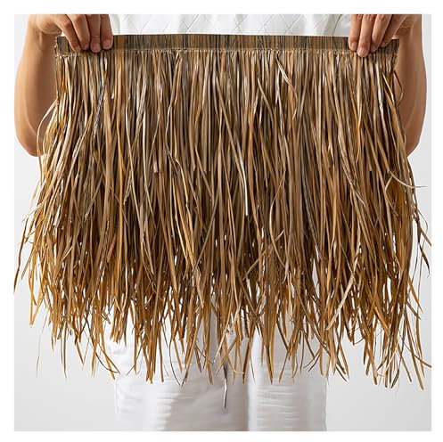 ZzERTE Rollo De Paja Mexicana Artificial, Rollo De Paja De Plástico Simulación De Techo,Paja Falsa Artificial Techo,Paja Falsa para Jardín Patio Sombrilla Valla Terraza Fiesta(Straw Yellow A)