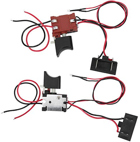 Saw Switch, Speed Control Switch Stepless Speed Regulation Trigger Switch with Light, for Lithium Electric Saber Saw Rechargeable Reciprocating Saw, 12V 21V Universal Application