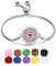 SIXDUTON Bracelets pour Femmes, Réglable Bracelet Diffuseur d'huiles Essentielles Arbre de Vie en Acier Inoxydable, Aromathérapie Bijoux en Cadeaux de Précieuses (Coeur A)