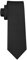 Heasy Krawatte Schwarz Schmal, Krawatte Schwarz aus Hochwertiger Mikrofaser – 145cm Klassische Schlankschnitt-Krawatten mit Dezentem Glanz für Business-Hemden & Abendgarderobe
