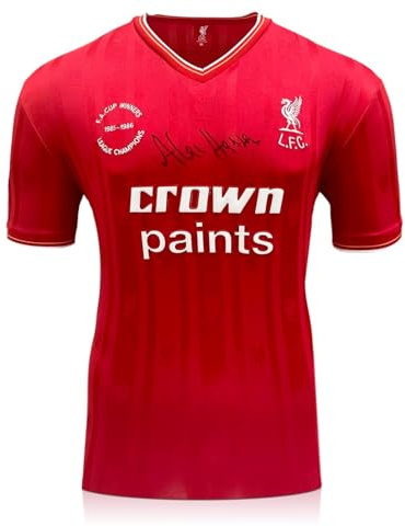 Alan Hansen Front Signed Liverpool 1986 Football Shirt