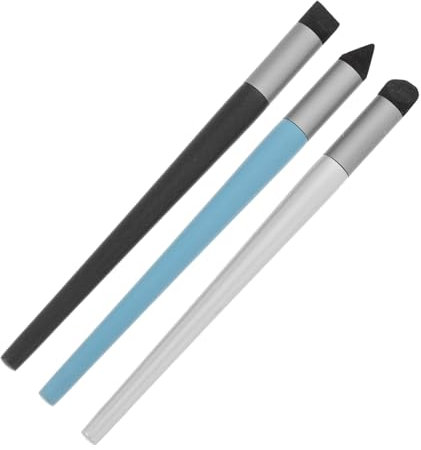 SEWACC 3pcs Oil Pastel Blending Sponge Brushes Set Soft Head Blending Pens for Artists Includes Bevel Head for Sketching and Art Corrections