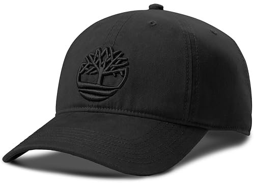 Timberland Soundview Herren Baseball Cap Baumwolle Canvas Verstellbar Leichte Stilvolle Mütze für Outdoor-Aktivitäten, Schwarz, Einheitsgröße