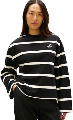 Tommy Hilfiger Damen Th Script Mdrn Terry Swtshrt Ww0ww48431 Pullover-Sweatshirt (1er Pack)