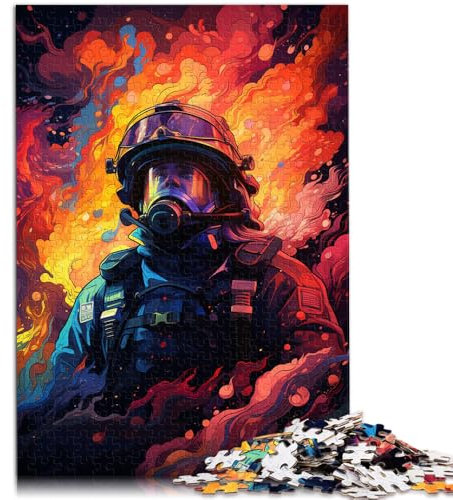 Puzzle für Erwachsene 1000 Teile Feuerwehr-Familienspiel anspruchsvoll Aber lustig und humorvoll für Teenager ab 14 Jahren 26x38cm