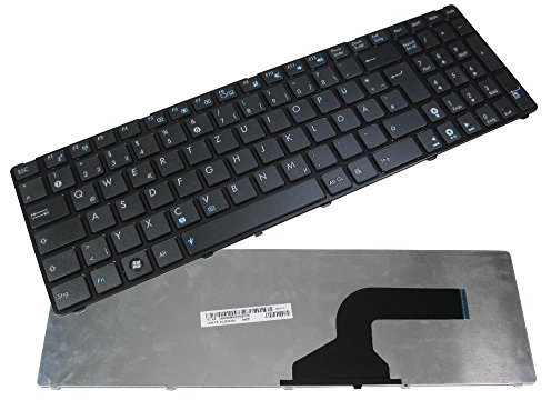 Tastiera per computer portatile QWERTZ compatibile con Asus X52 X53 X53S X53SJ X53T X53U X54 X54C X54H X55 X73E X73K X73S X73T A52 A52B A52D A52F A52J A52N B52N 3 F55 F75 F75A F75V N52 N73 P53E P53SJ