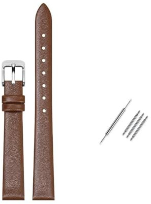 Rodsah Weiches Echtlederarmband, universelles Uhrenarmband 8–24 mm, für Herren und Damen, wasserdicht