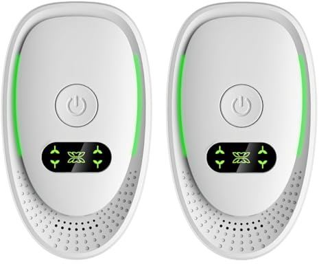 LAKPYN 2er-Set Steckdosen-Luftreiniger mit Negativ-Ionen-Technologie, Mini-Ionisator für Schlafzimmer, Bad und Küche, Geräuschloser Luftreiniger ohne Filter gegen Gerüche, Staub und Rauch
