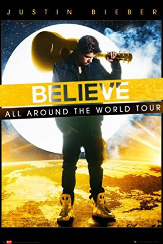 1art1 Justin Bieber Poster Believe, All Around The World Tour Plakat | Bild 91x61 cm