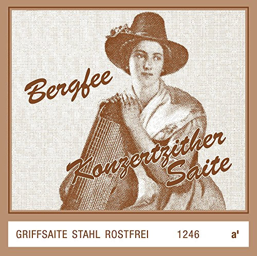 Optima Zither-Saiten Griffsaiten Münchner Stimmung Verlängert a´ Stahl rostfrei 1246.H
