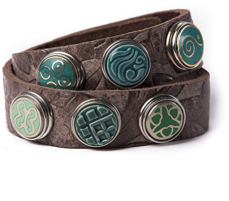 Noosa Armband Wrap Bracelet Double Skinny embossed chocolate brown, Grösse:S