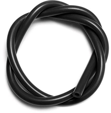 EsportsMJJ 1 M 3/4/5/6/7/8 mm Diamètre Intérieur Tube en Silicone Tuyau À Vide en Silicone Tube De Refroidissement Turbo -Noir-3 mm