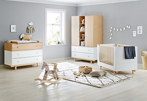 Pinolino 103403BG Kinderzimmer 'Boks' breit groß, weiß