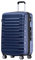 BEIBYE 2088 Zwillingsrollen Reisekoffer Koffer Trolleys Hartschale M-L-XL-Set (Dunkelblau, M)