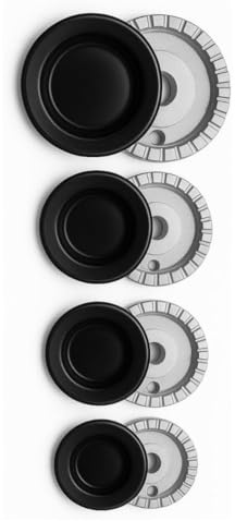 Find A Spare Universal Short Internal Boss Type Hob Gas Burner Crown & Flame Cap Kit Compatible with C615MWEU DD60G2CGW/UK C246FGEATWFR Oven Cooker Alternative to C00082831 482000027572