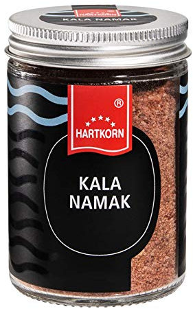 Kala Namak Salz - 110 g im Gourmet Glas von Hartkorn - wiederverschließbar und wiederbefüllbar