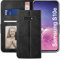 YATWIN Handyhülle Samsung Galaxy S10E Hülle, Klapphülle Samsung Galaxy S10E Premium Leder Brieftasche Schutzhülle [Kartenfach][Magnet][Stand] Handytasche für Samsung Galaxy S10E Case, Schwarz