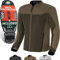 SHIMA OpenAir Motorrad Jacke Herren mit Protektoren AirForce Rückenprotektor Motorradjacke Sommer Mesh Belüftet Textiljacke Schutzjacken Protektorenjacke Luftige (Männer, Braun, XL)