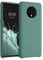 kwmobile Hülle kompatibel mit OnePlus 7T Hülle - Silikon Handy Case - Handyhülle weiche Oberfläche - kabelloses Laden - Tannengrün