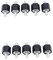 SHLPDFM 10x Halter Gummilager Gummipuffer Ladeluftkühler Unterfahrschutz für Galaxy Alhambra S-h-a-r-a-n T4 191201256