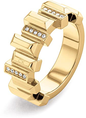 Calvin Klein ring für Damen Kollektion LUSTER Gelbgold - 35000333B