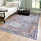 Mazovia Orientalisch Vintage Teppich - Kurzflor Waschbar - Weich Traditioneller Teppich für Wohnzimmer, Schlafzimmer, Esszimmer – Oriental Teppiche - Beige Creme Grau 120 x 170 cm